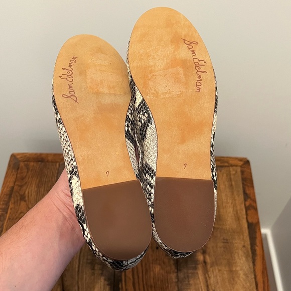 New w/ box! Sam Edelman Felicia Snakeskin ballet flats Size 7 - Picture 6 of 6